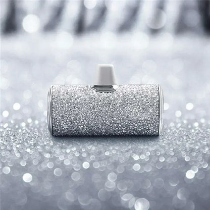 Portable Charger Mobile Power Bank Power Banks Fast Charging Power Bank Shiny Diamond Fashion High Quality 5000Mah